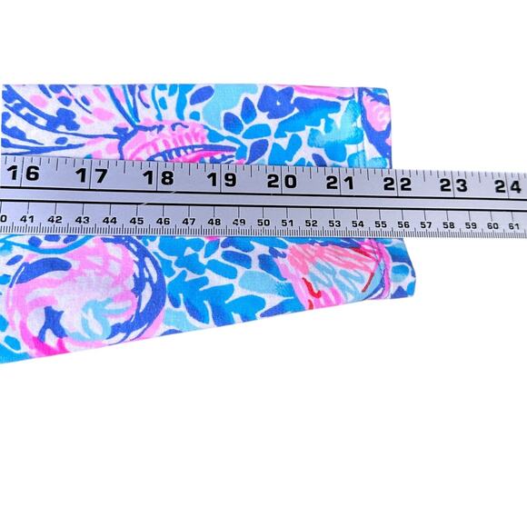 Lilly Pulitzer Skipper Popover Top Women’s XS Pink Blue Treasure Trove 1/4 Zip - Picture 9 of 10